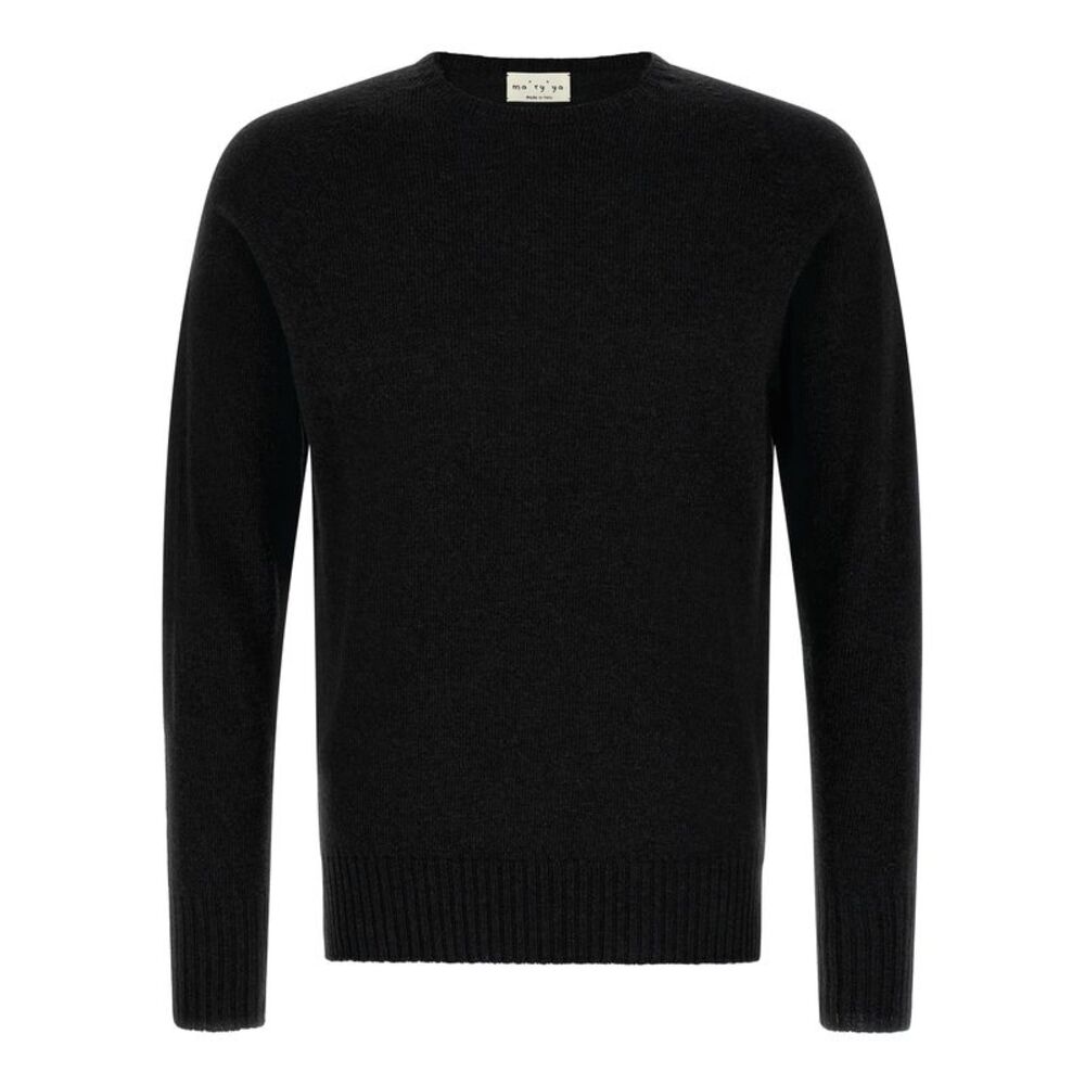 Ma'ry'ya Men Crew-Neck Sweater With Slits